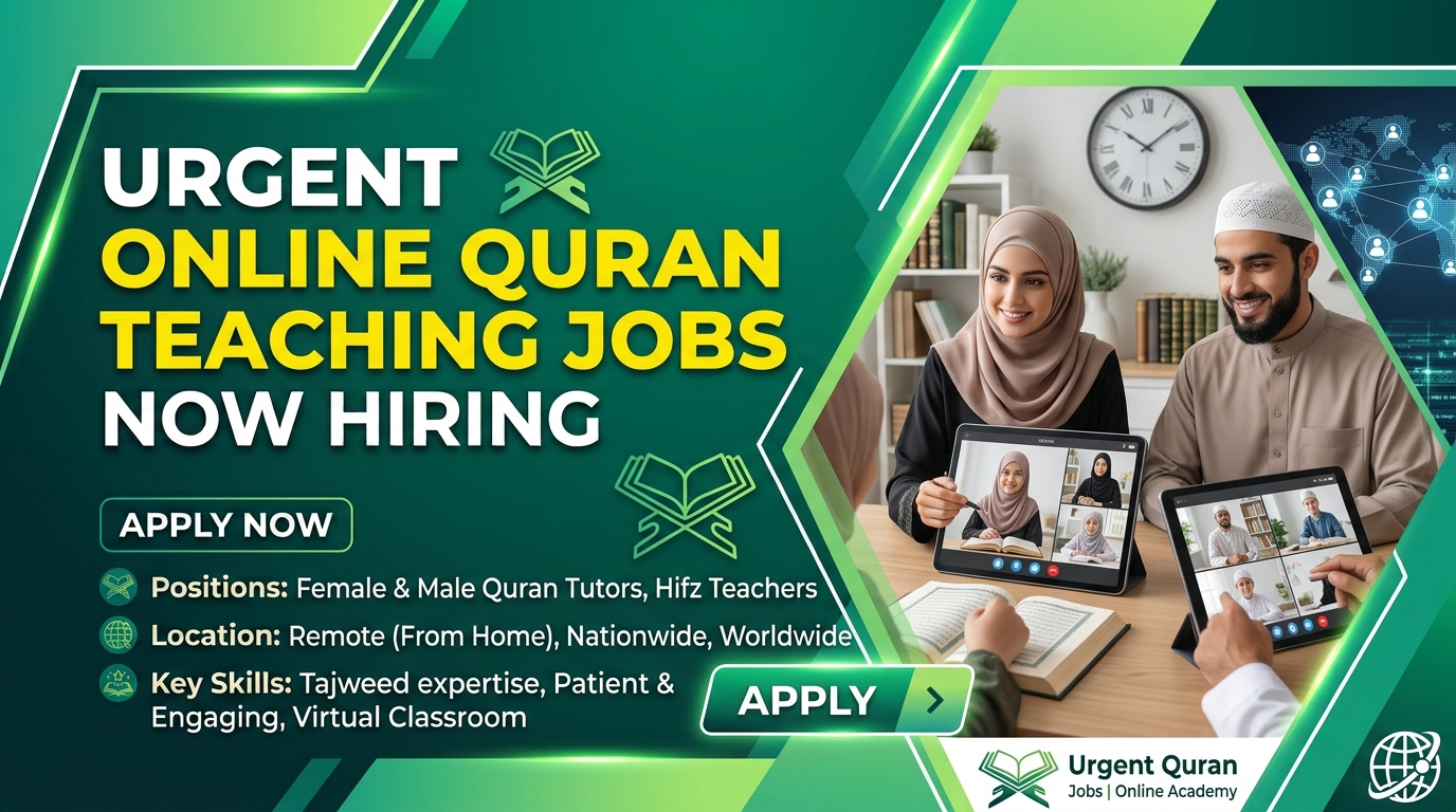 Quran teaching jobs