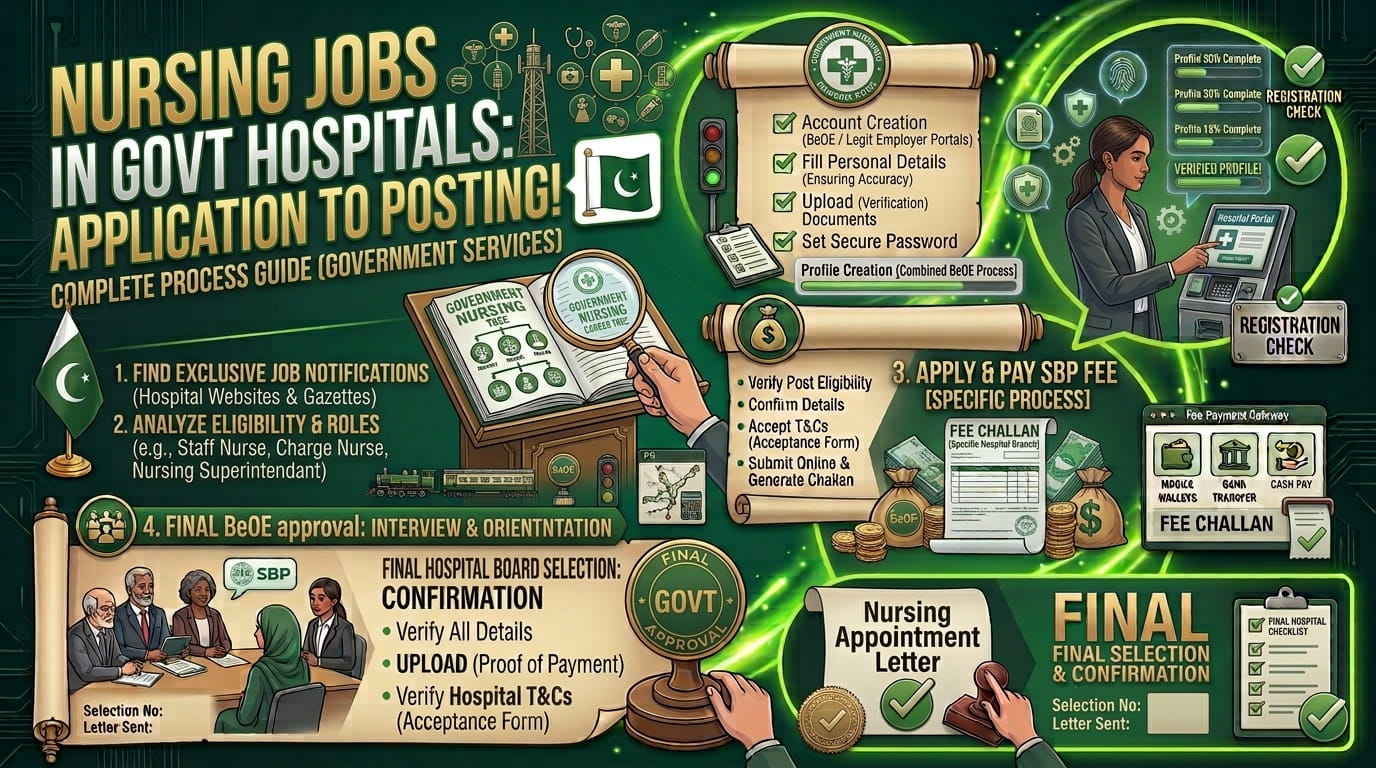 Nursing Jobs in Government Hospitals: Application Se Posting Tak